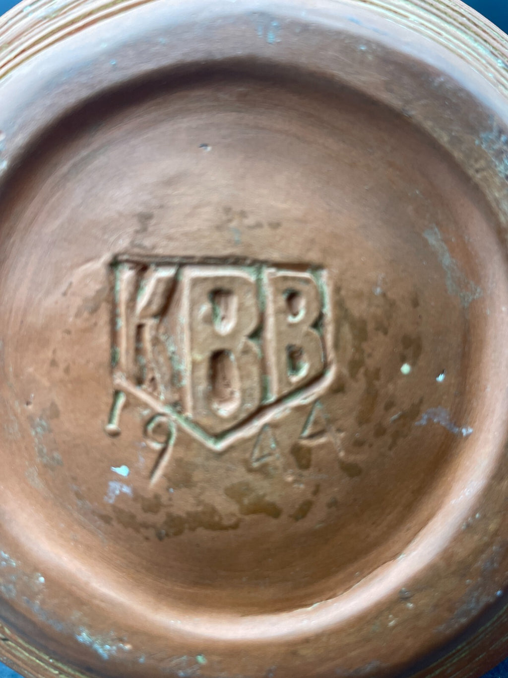 Signed KBB Art Pottery Vase - 1944 Vintage Hand Thrown | Antique