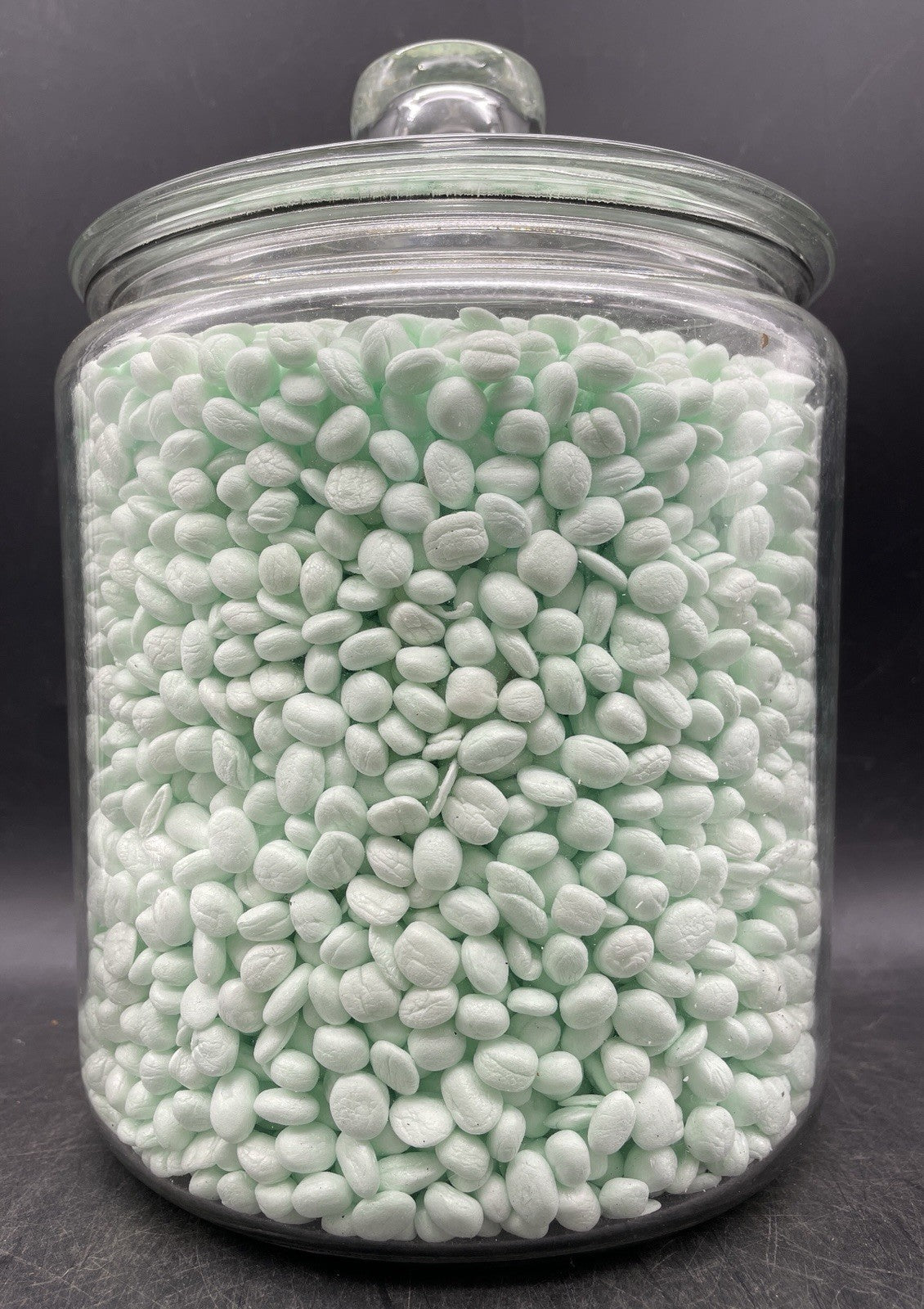 Vintage Van Holten's Glass Pickle Jar Large Keg Barrel Lid Cookie Jar