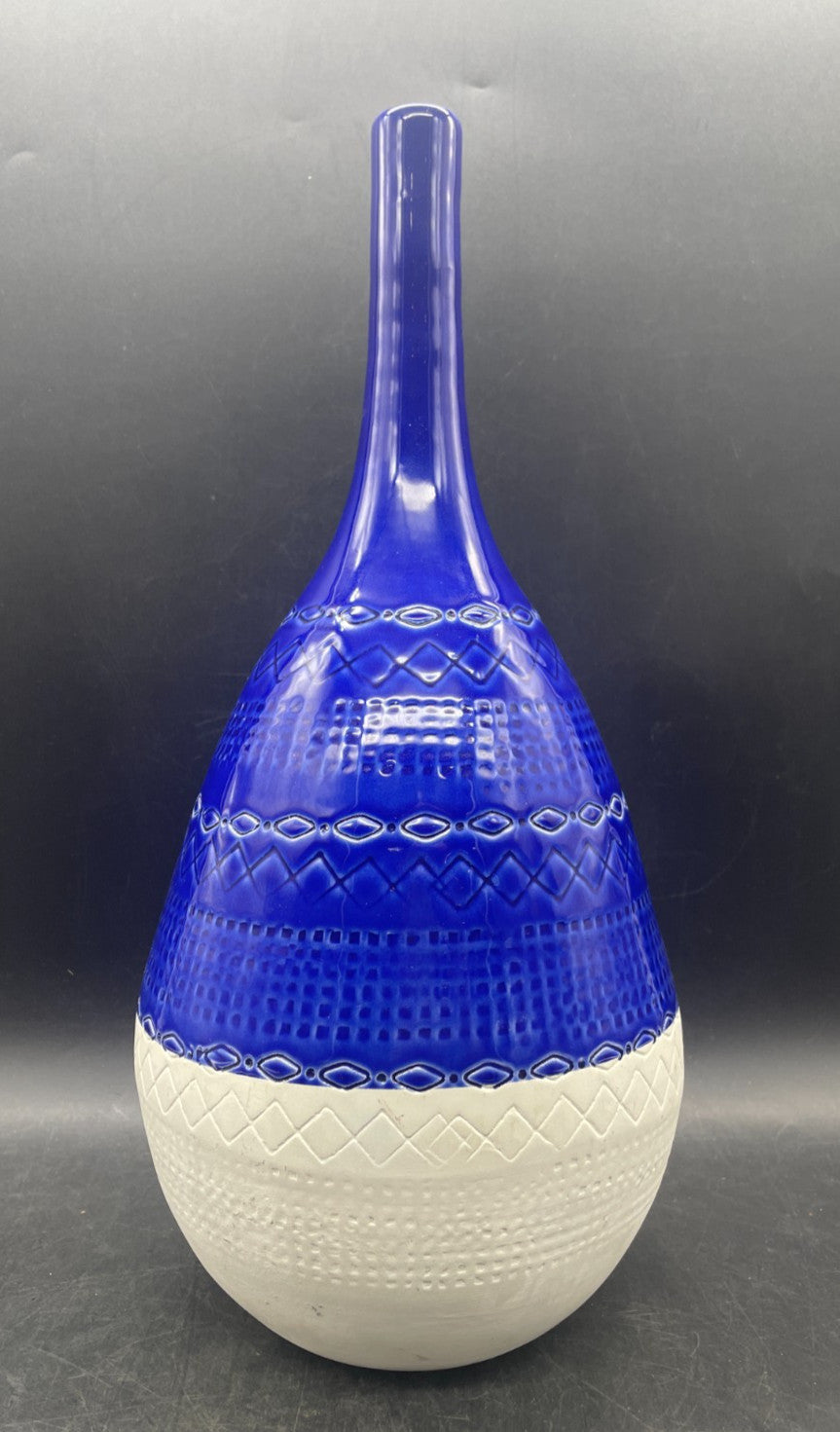 Mid-Century Modern Bitossi Style Ceramiche Tadinate Vase Italy 15"