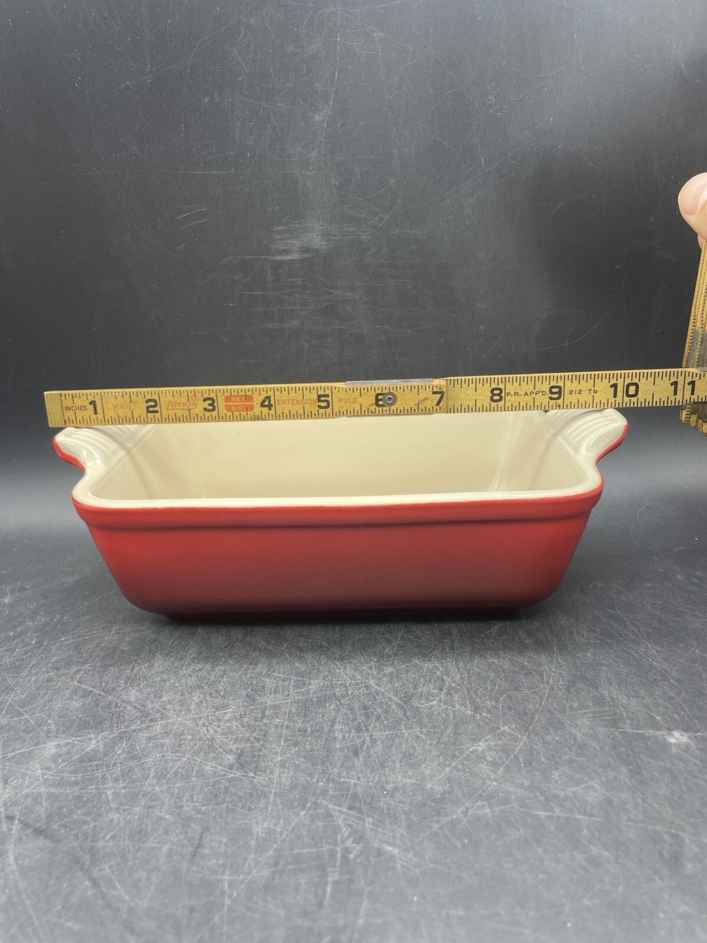 Le Creuset 16-41 Rectangle and 16-31 Oval Baking Dish, Cerise Red