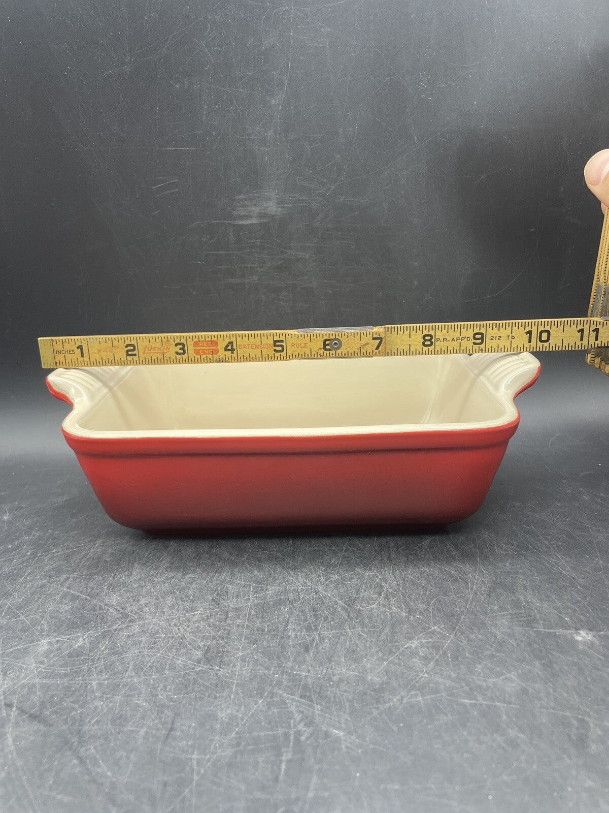 Le Creuset 16-41 Rectangle and 16-31 Oval Baking Dish, Cerise Red