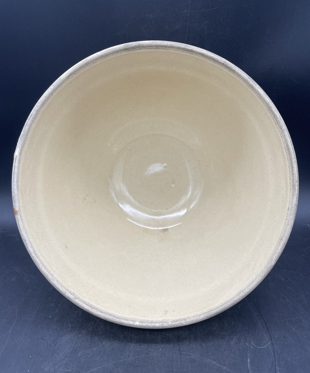 Antique Primitive Pottery Spongeware Mixing Bowl 10" x 5.75 Beautiful!