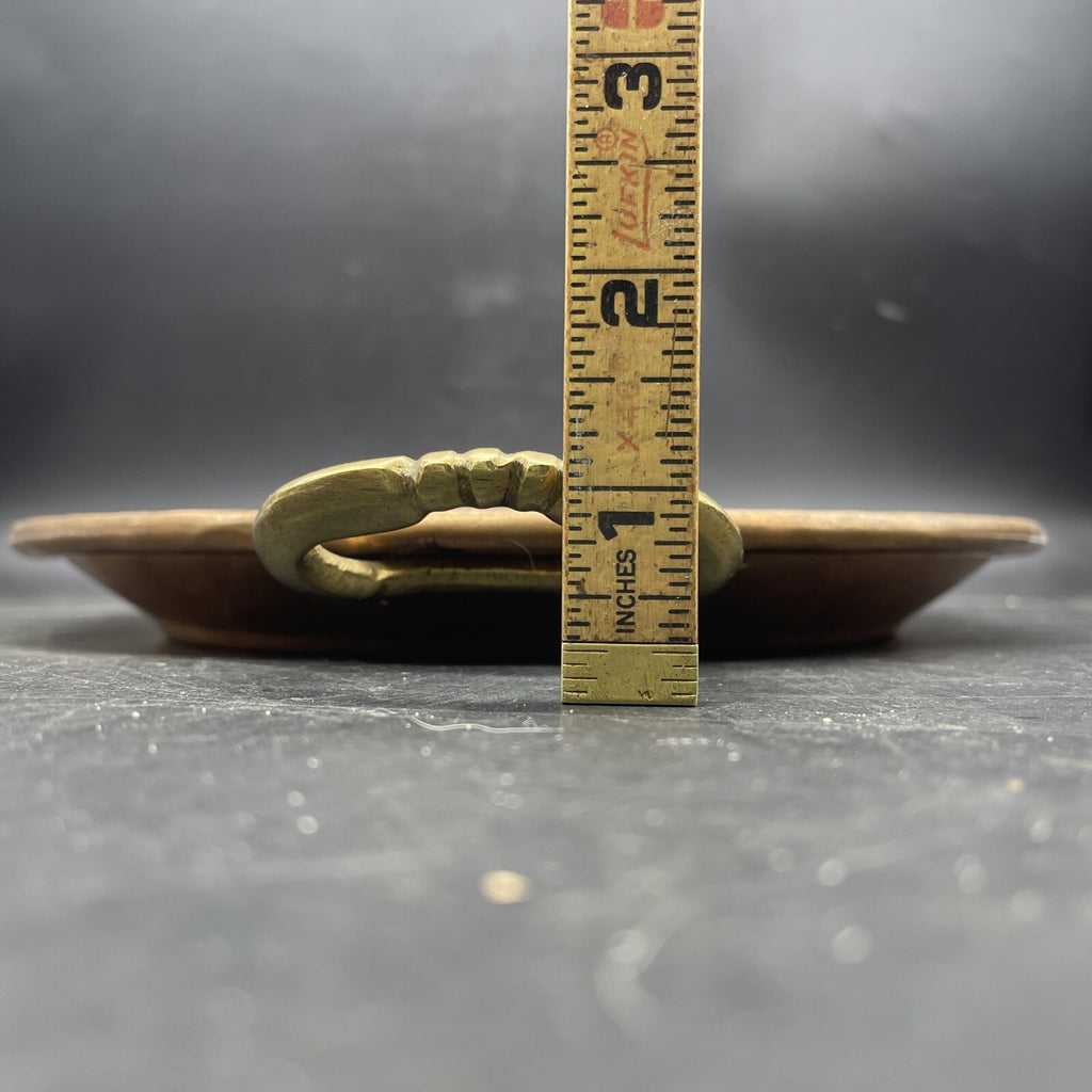 Copper Serving Tray with Handles - 16x10 Hammered Finish Cafe Style