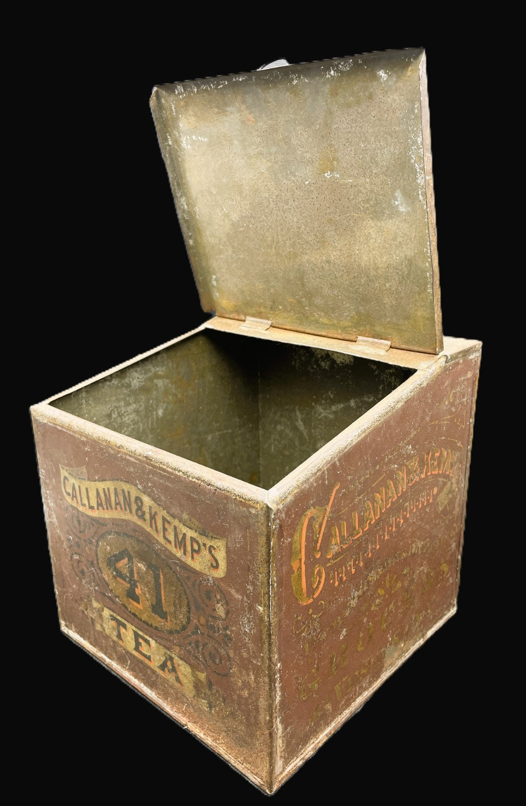 Antique Callanan & Kemp Tea Bin General Store Advertising