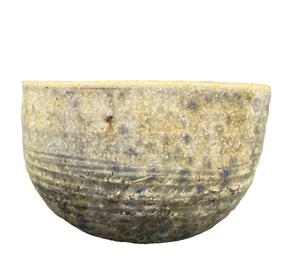 Vintage Artist Signed Art Pottery Bowl Vessel Hand Thrown Neutral Palate