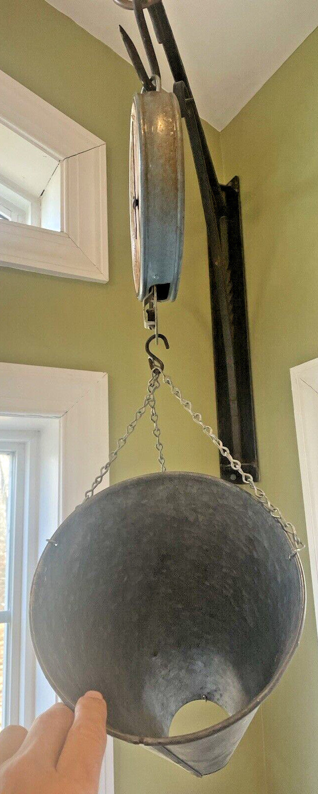 Vintage Penn Scale Hanging Chicken Scale - Rare Primitive Farmhouse Antique