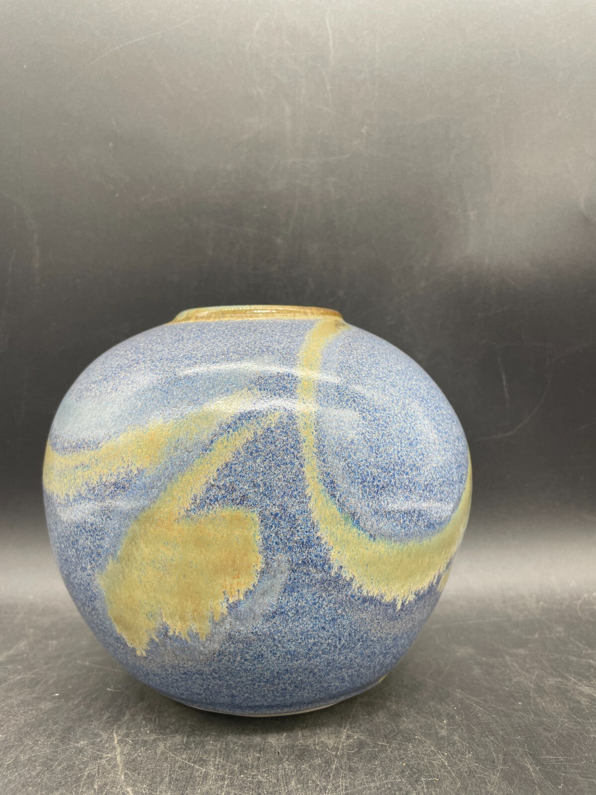 Artist Signed Hand Thrown Studio Pottery Vase - Vintage Clay Art