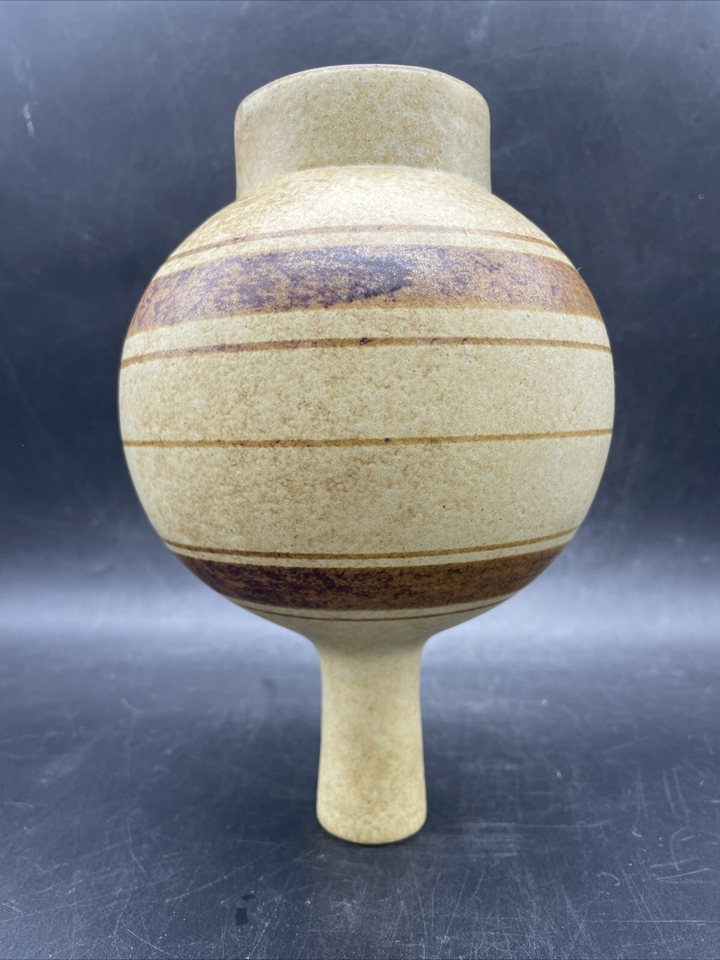 Robert Maxwell Two-Tone Stoneware Vase - Mid-Century Modern Art Pottery