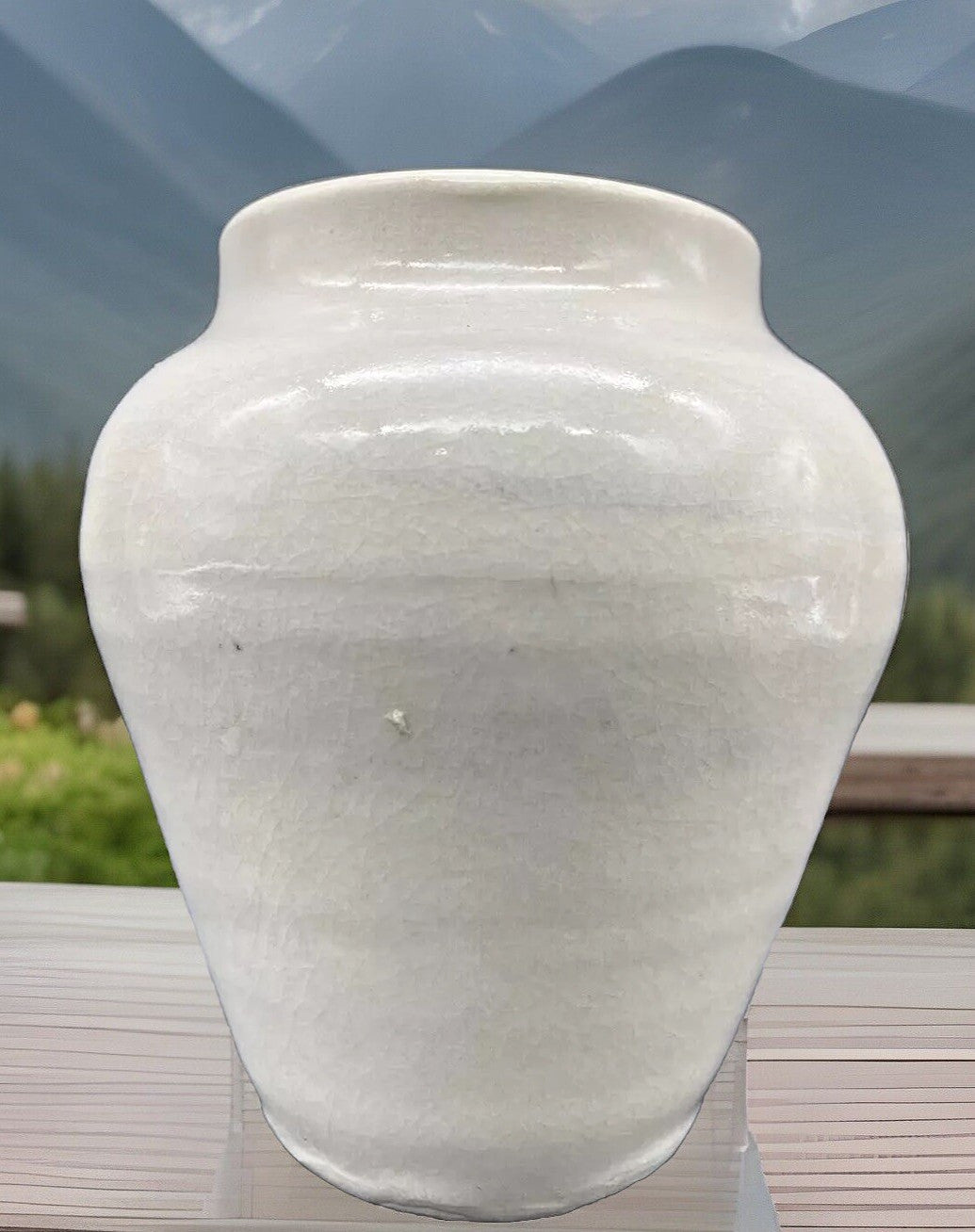 Signed Studio Art Pottery Vase - Hand Thrown 1988 Original