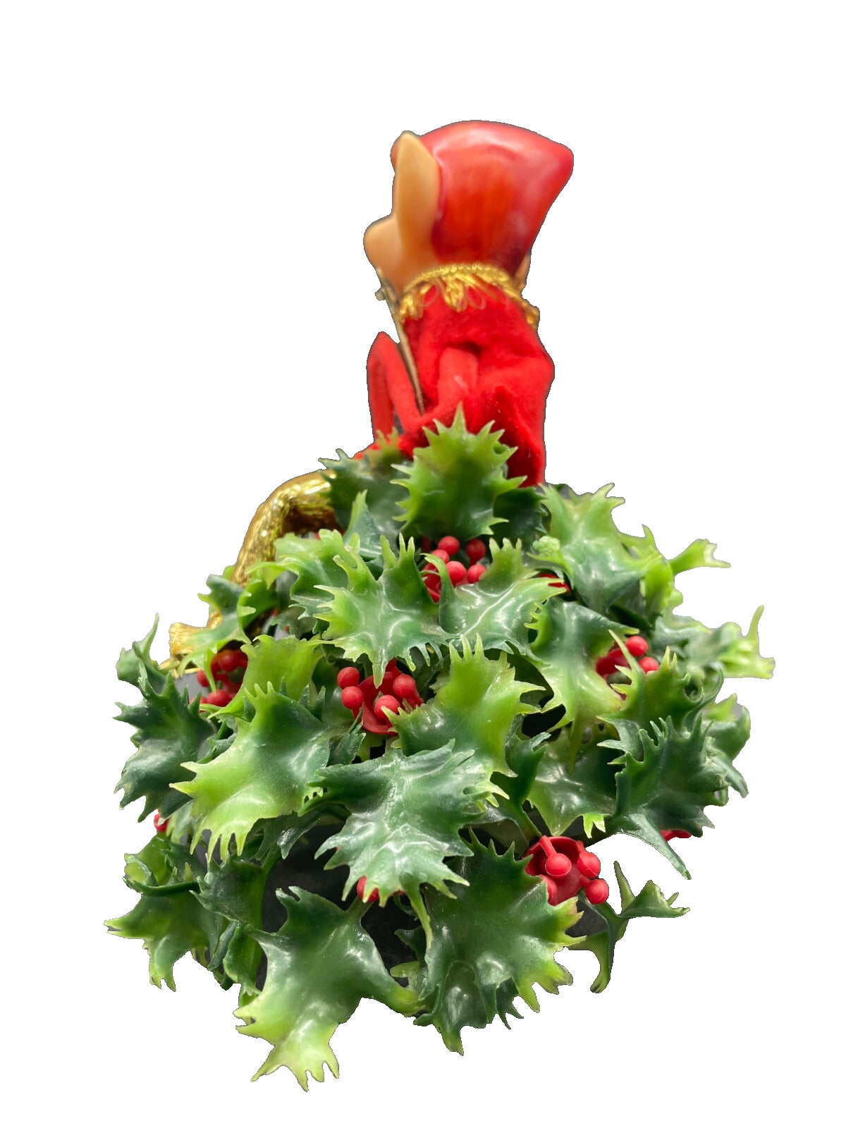 Vintage Knee Hugger Elf Holly Christmas Décor