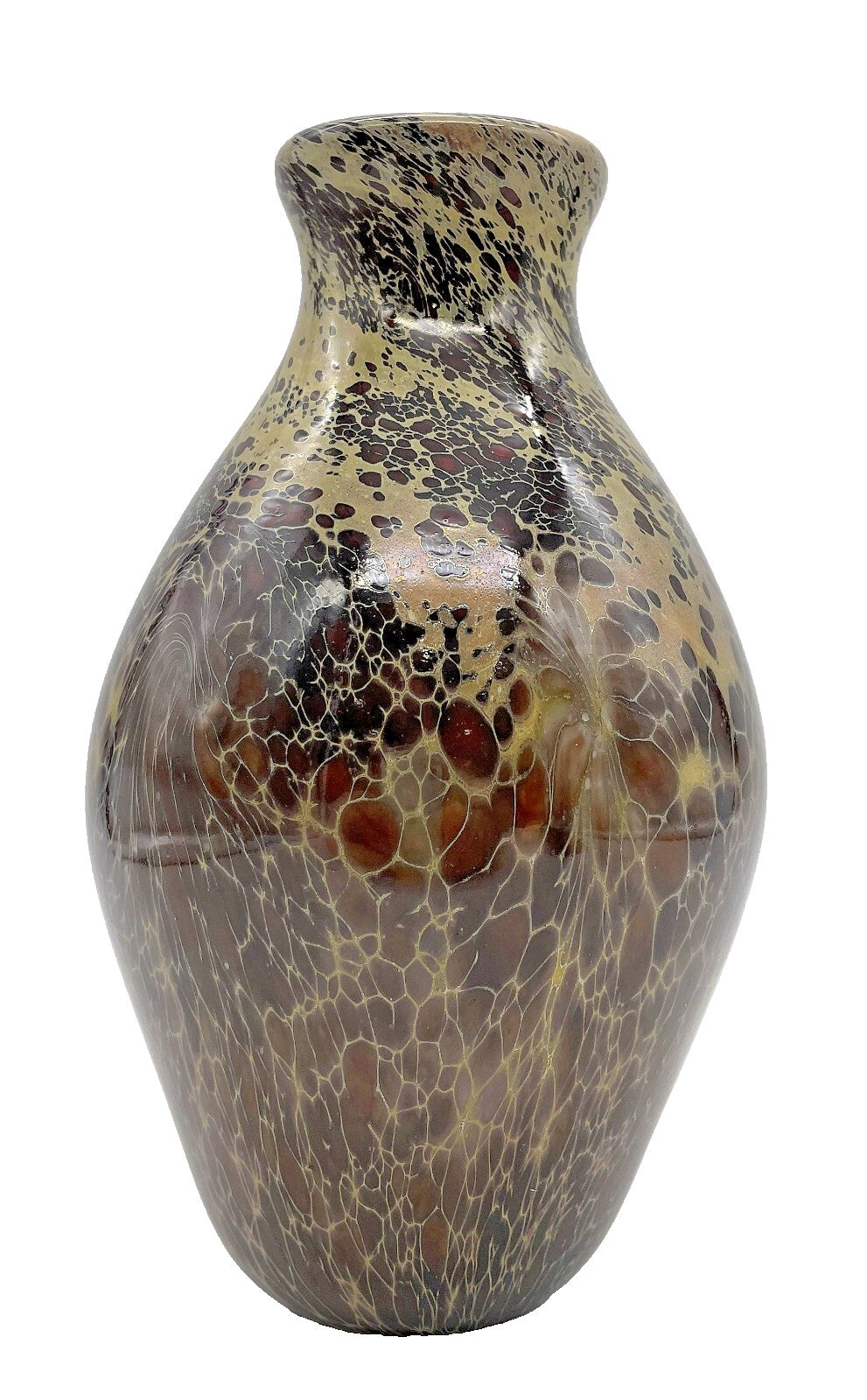 LOVELY ART GLASS VASE ATTRIBUTED TO MICHAEL COHN