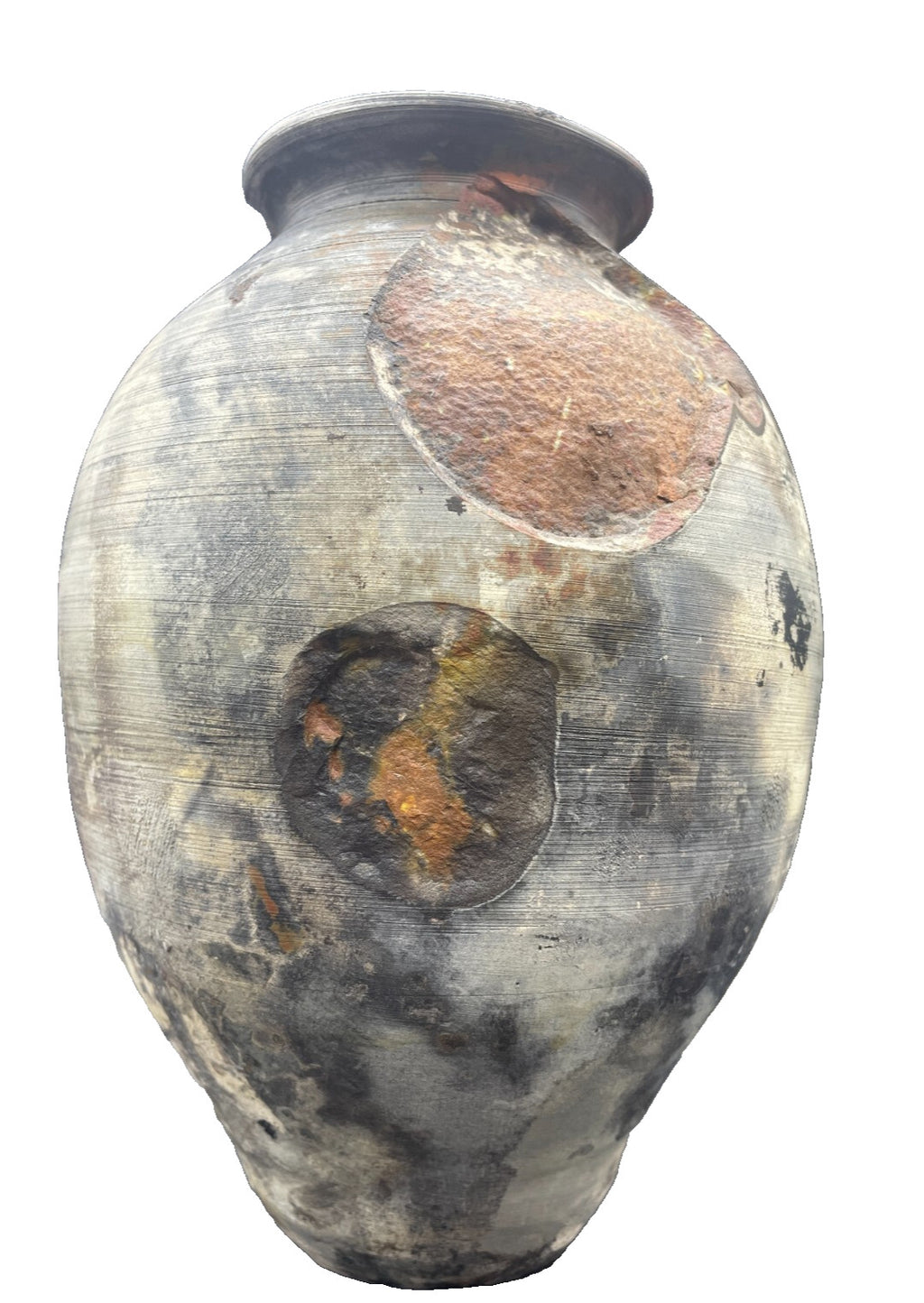 Tom Agnew Raku Pottery Vase - Northern Ireland Studio Art 9.5" Rare