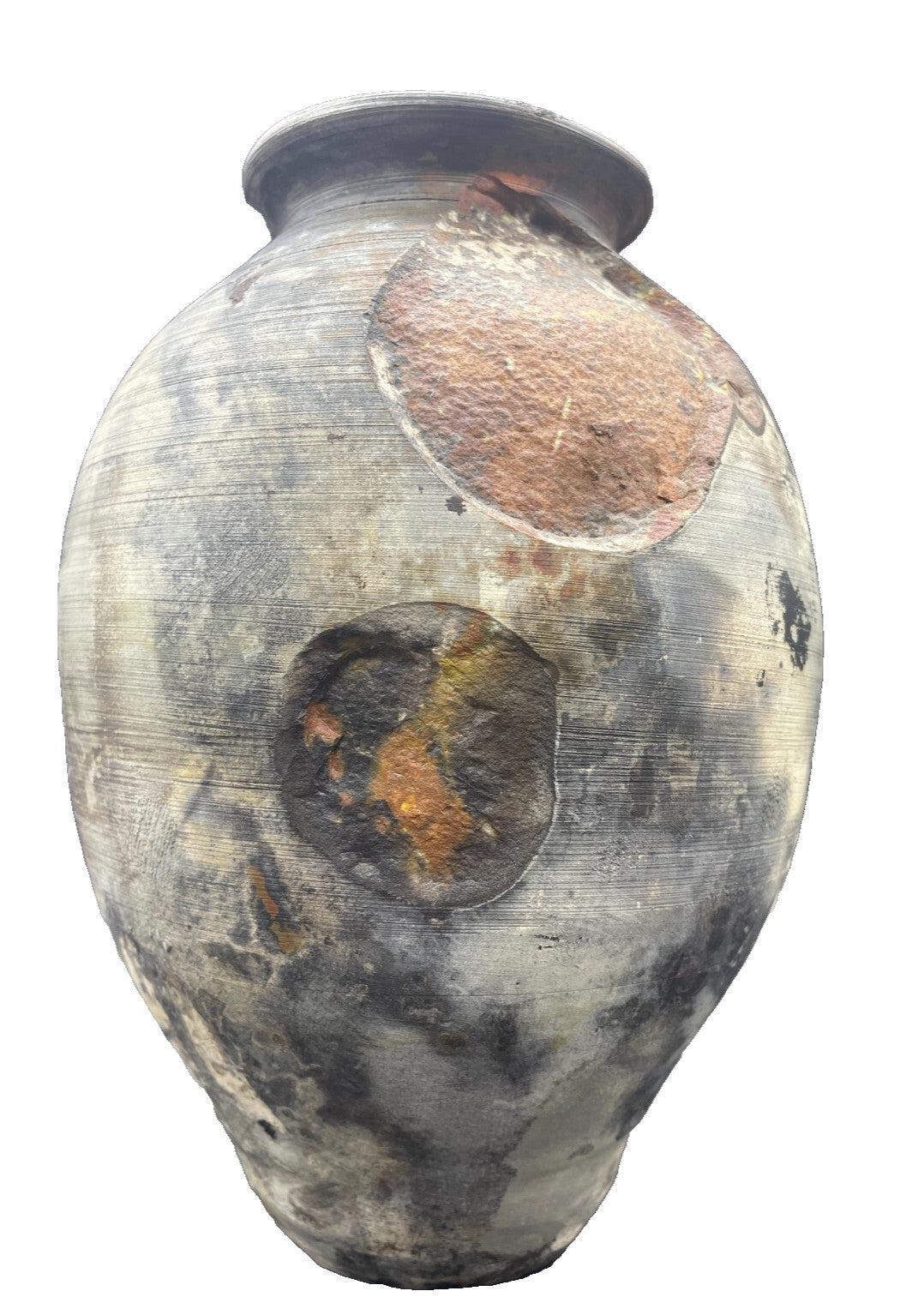 Tom Agnew Raku Pottery Vase - Northern Ireland Studio Art 9.5" Rare