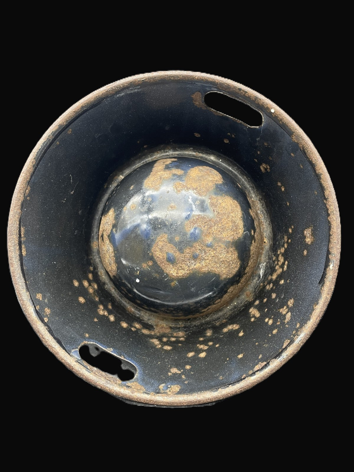 Rare 1920s Spratt's Enamel Advertising Dog Bowl - Iconic Terrier Logo