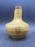 Signed Studio Art Pottery Vase - Neutral Beige Ceramic 4.5" Handmade