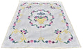 1940's Signed Ina Kimble PEACE BASKET IN WREATH Quilt 96" x 80"