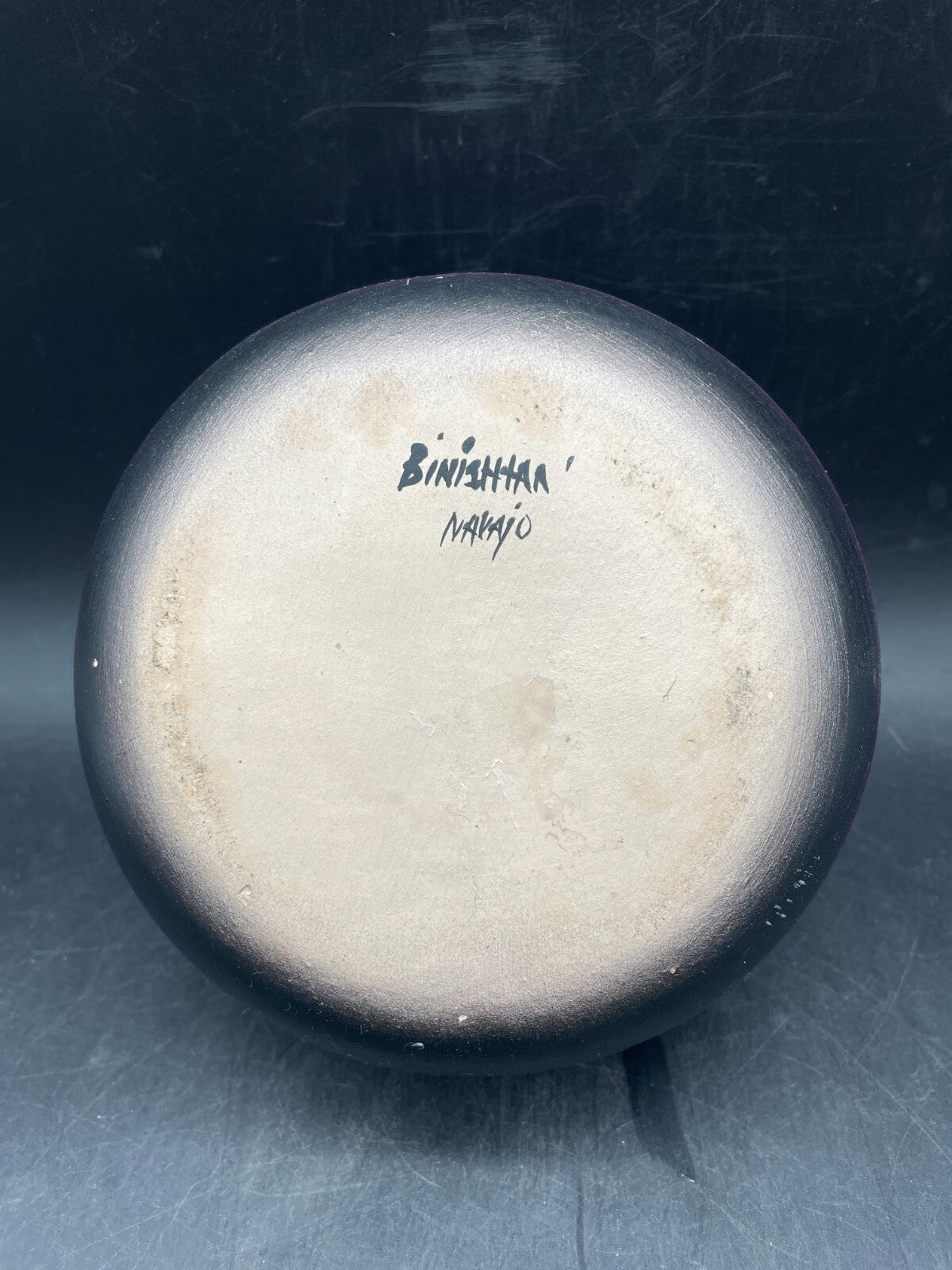 Native American Pottery Navajo Signed Vase Bowl Folk Art