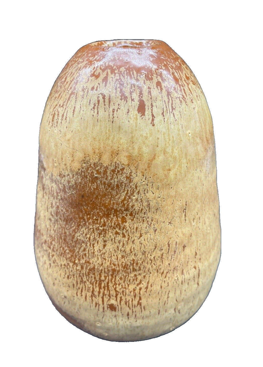 Artist Signed Studio Pottery Vase Vessel Hand thrown Earth Tones 6"