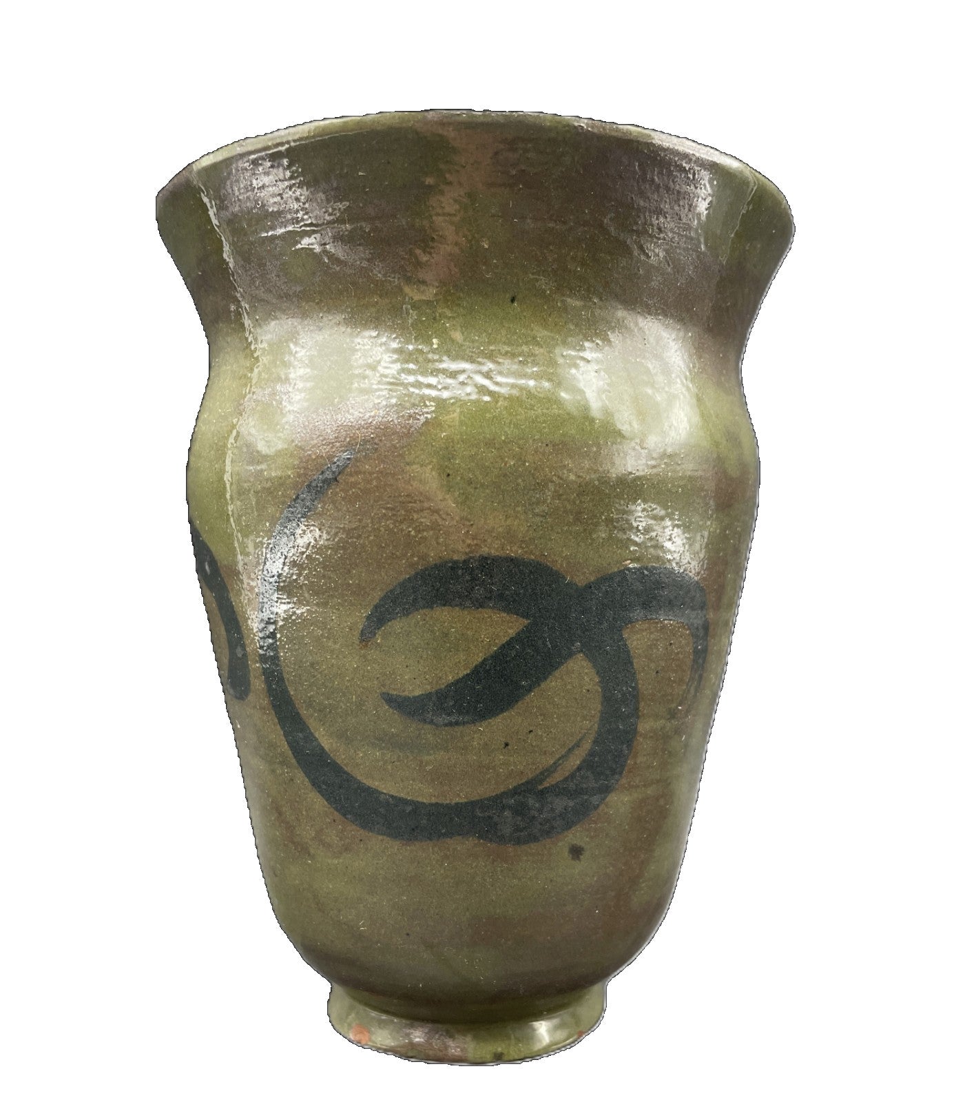 1947 Signed Abstract Art Pottery Vase Signed GNM '47