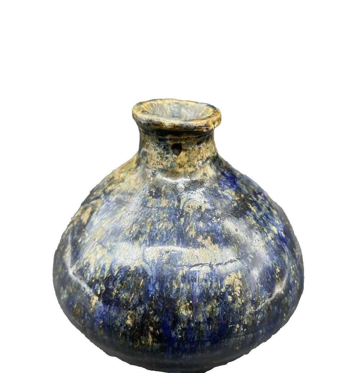 Miniature Art Pottery Vase | Mixed Glaze & Earthy Tones