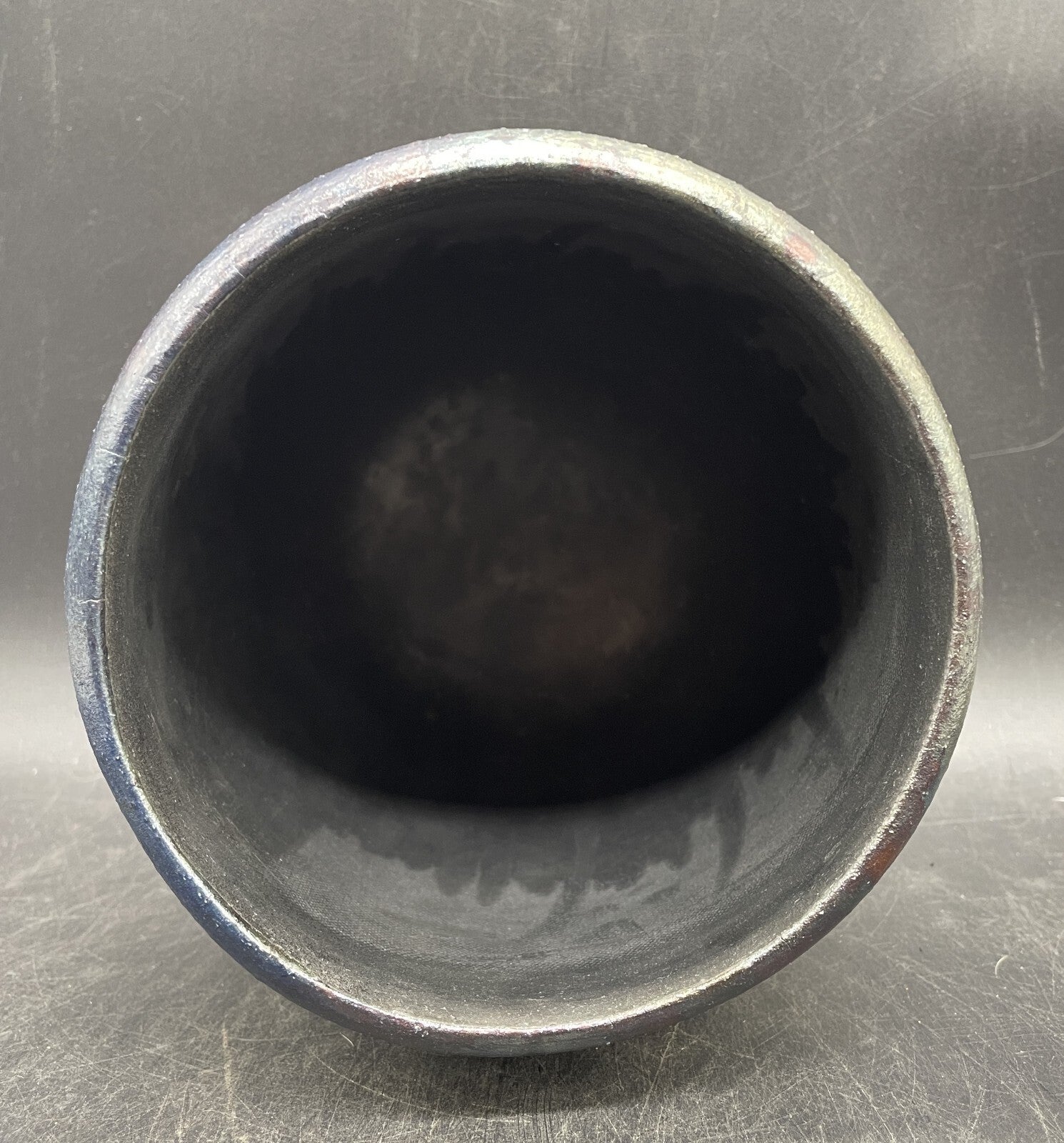 Harold Long Raku Pottery Vase American Butterfly