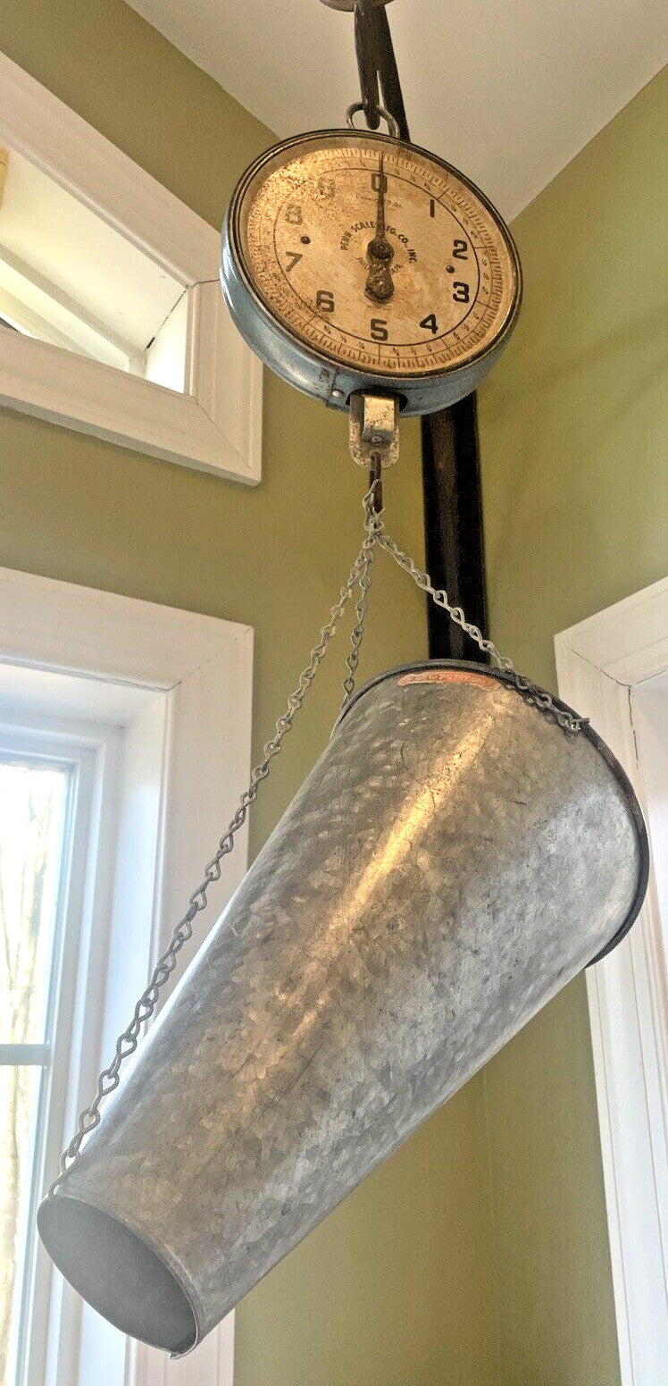 Vintage Penn Scale Hanging Chicken Scale - Rare Primitive Farmhouse Antique