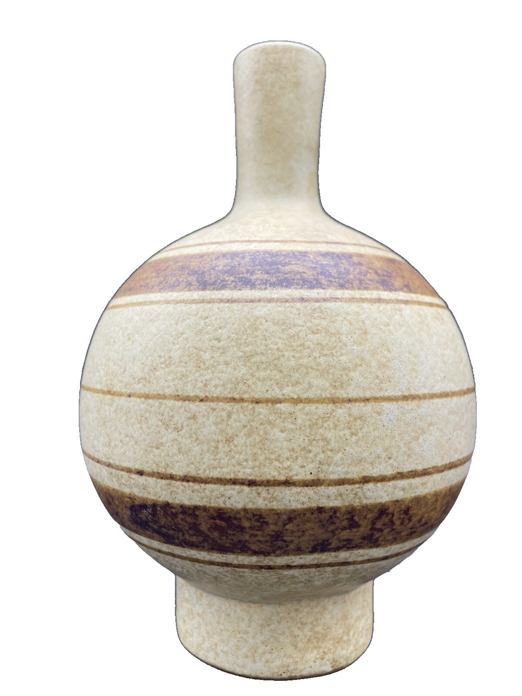 Robert Maxwell Two-Tone Stoneware Vase - Mid-Century Modern Art Pottery