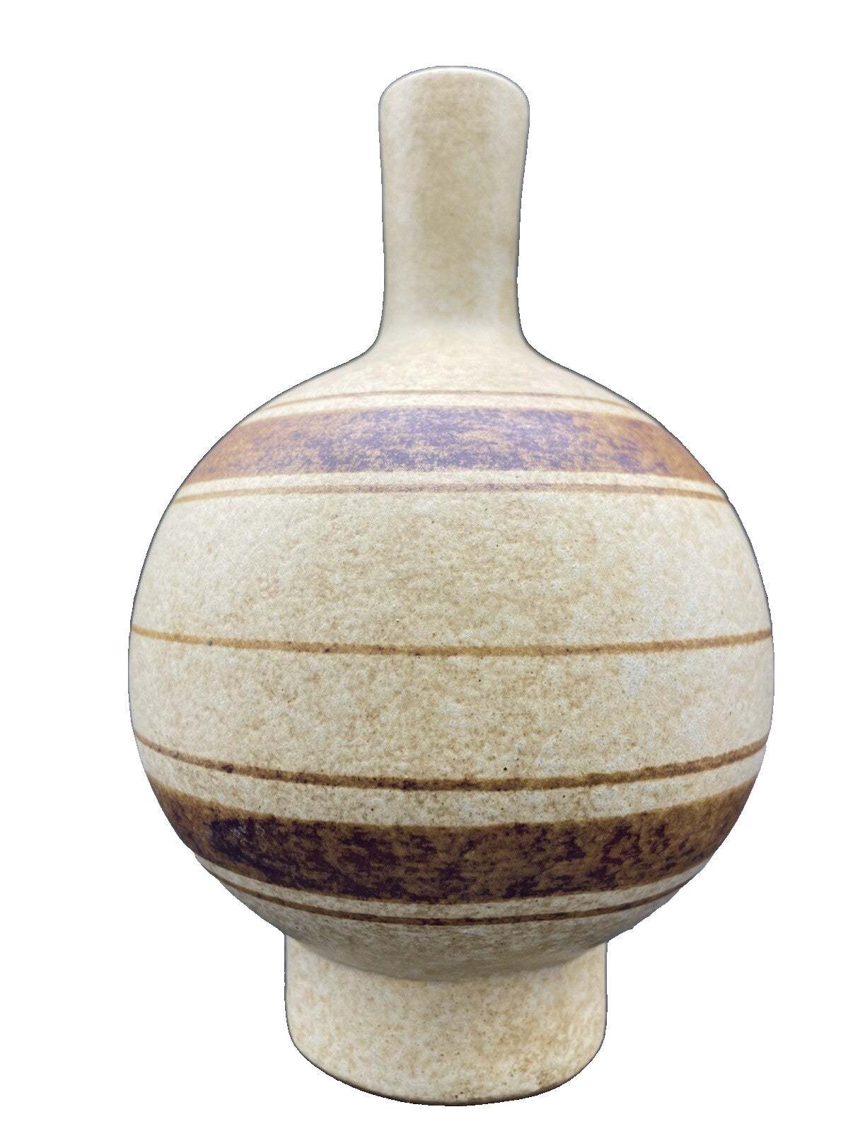 Robert Maxwell Two-Tone Stoneware Vase - Mid-Century Modern Art Pottery