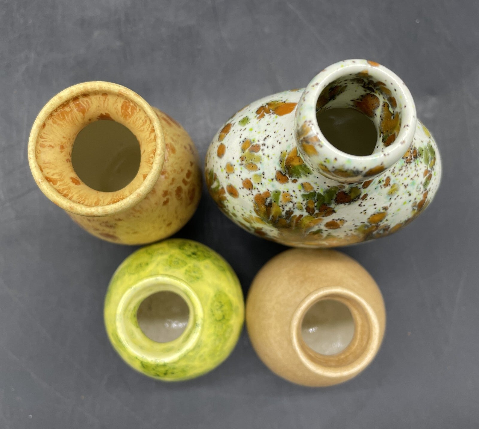 YATES Mid-Century Miniature Art Pottery 4 pcs