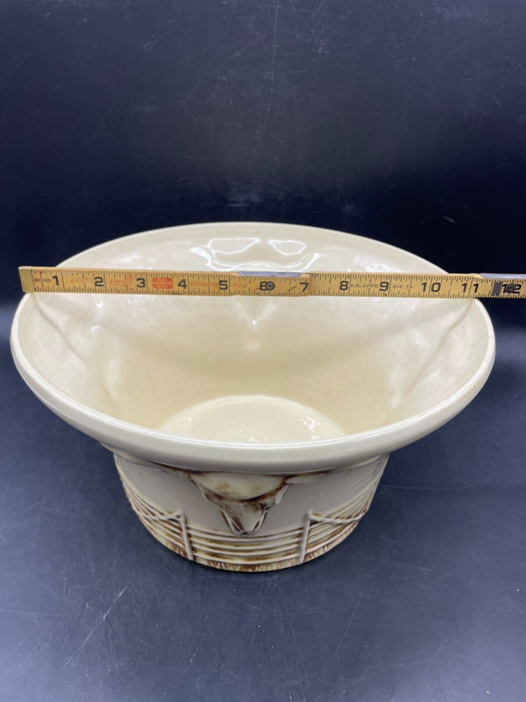 Vintage 1960 McCoy El Rancho Sombrero Serve All Chip & Dip Bowl - USA