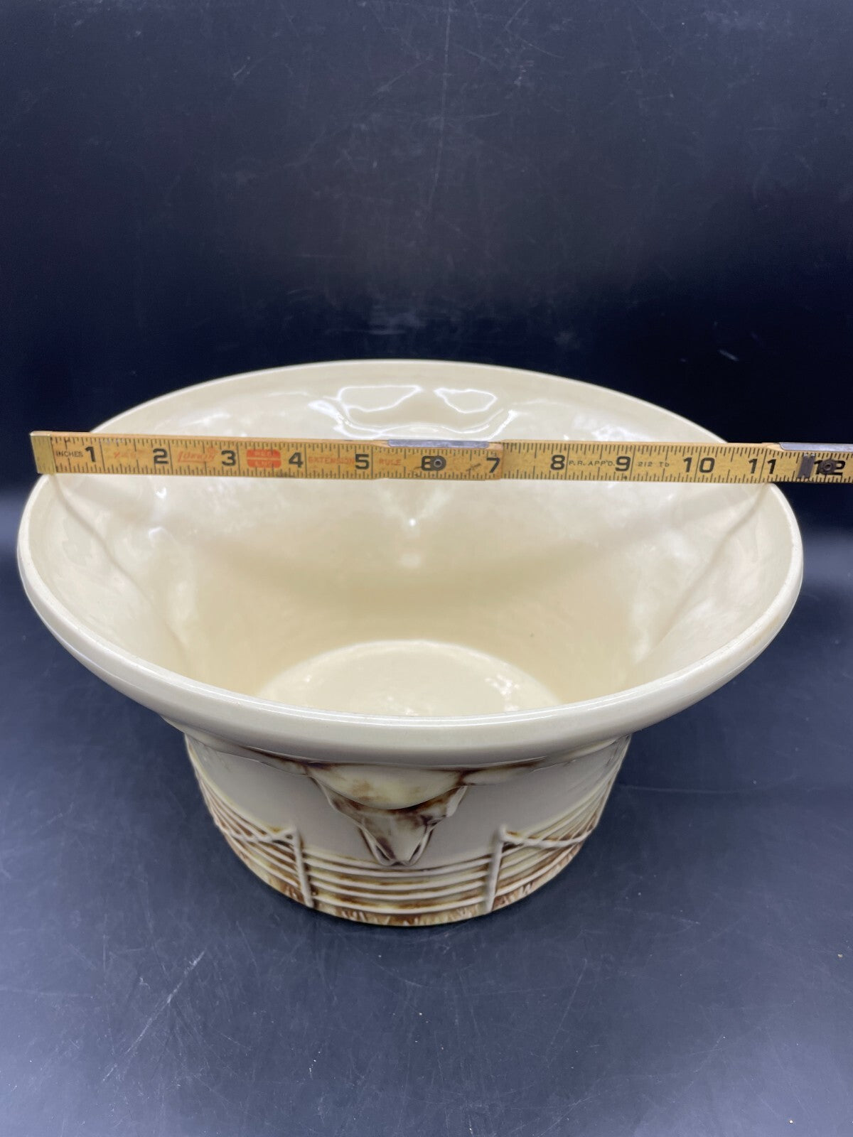 Vintage 1960 McCoy El Rancho Sombrero Serve All Chip & Dip Bowl - USA