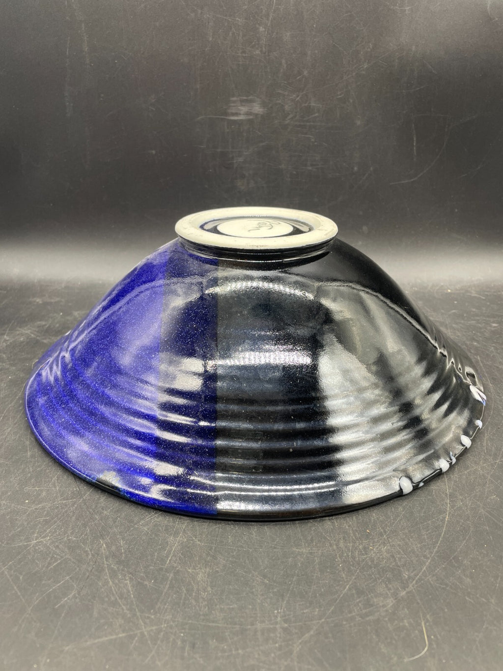 Matthew Patton Studio Pottery Bowl - Hand-Painted Abstract Ceramic, 11"