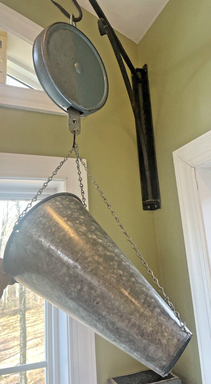 Vintage Penn Scale Hanging Chicken Scale - Rare Primitive Farmhouse Antique