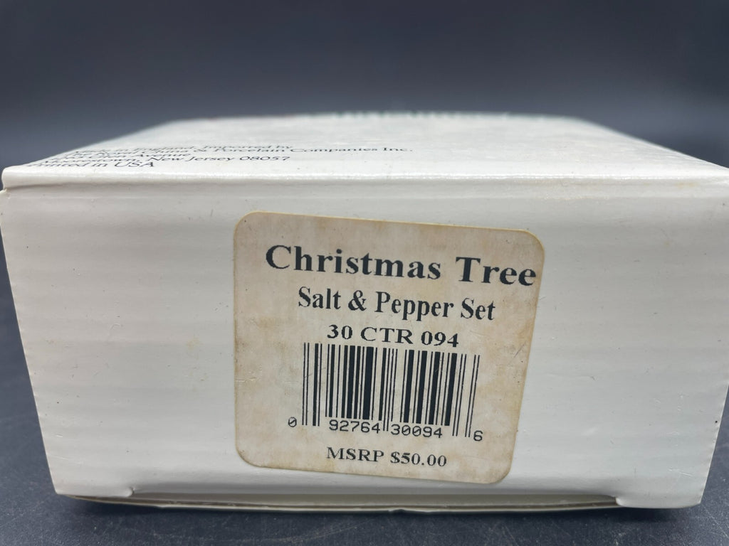 Vintage Spode Christmas Tree Salt & Pepper Shakers - England