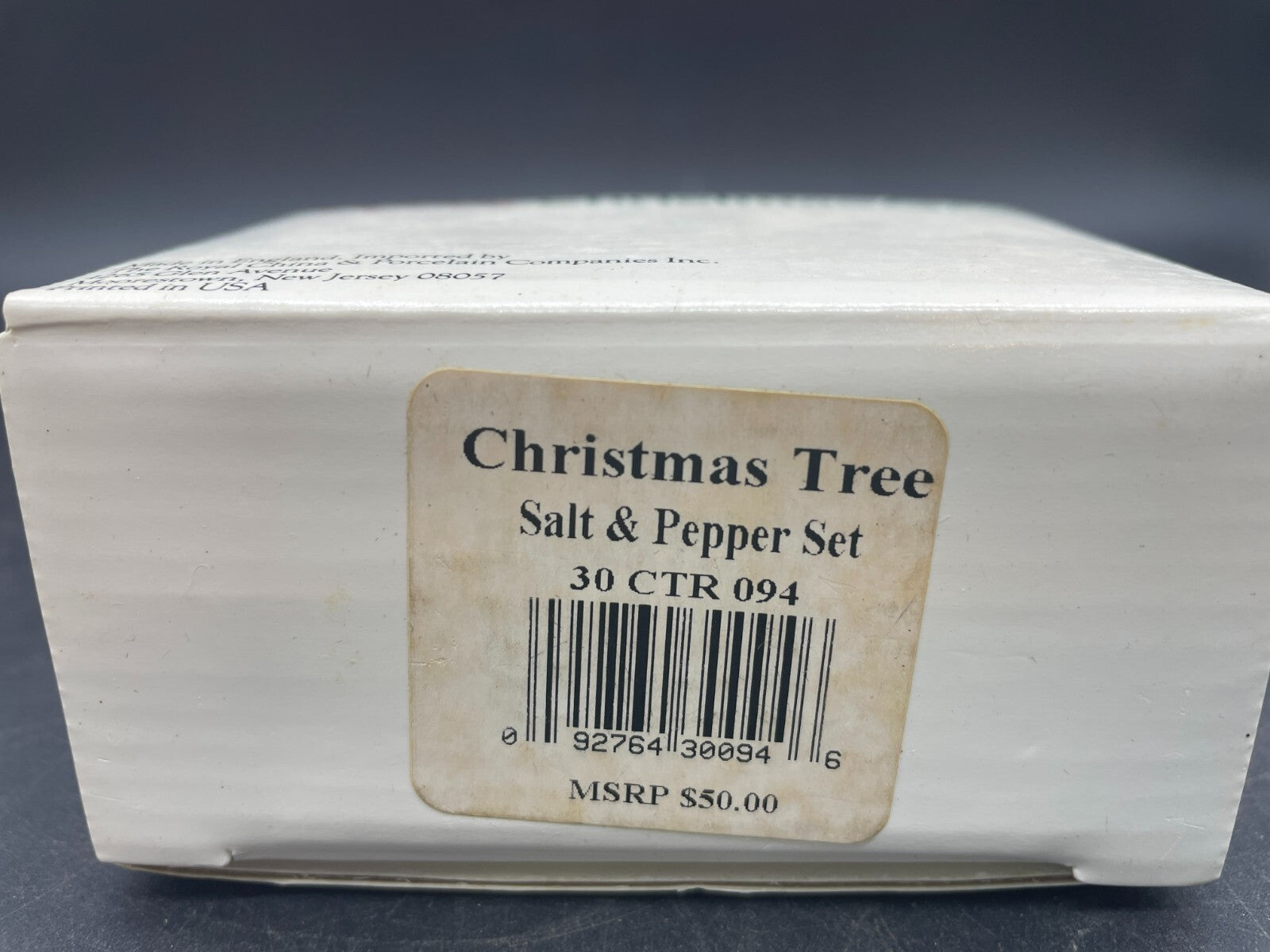 Vintage Spode Christmas Tree Salt & Pepper Shakers - England