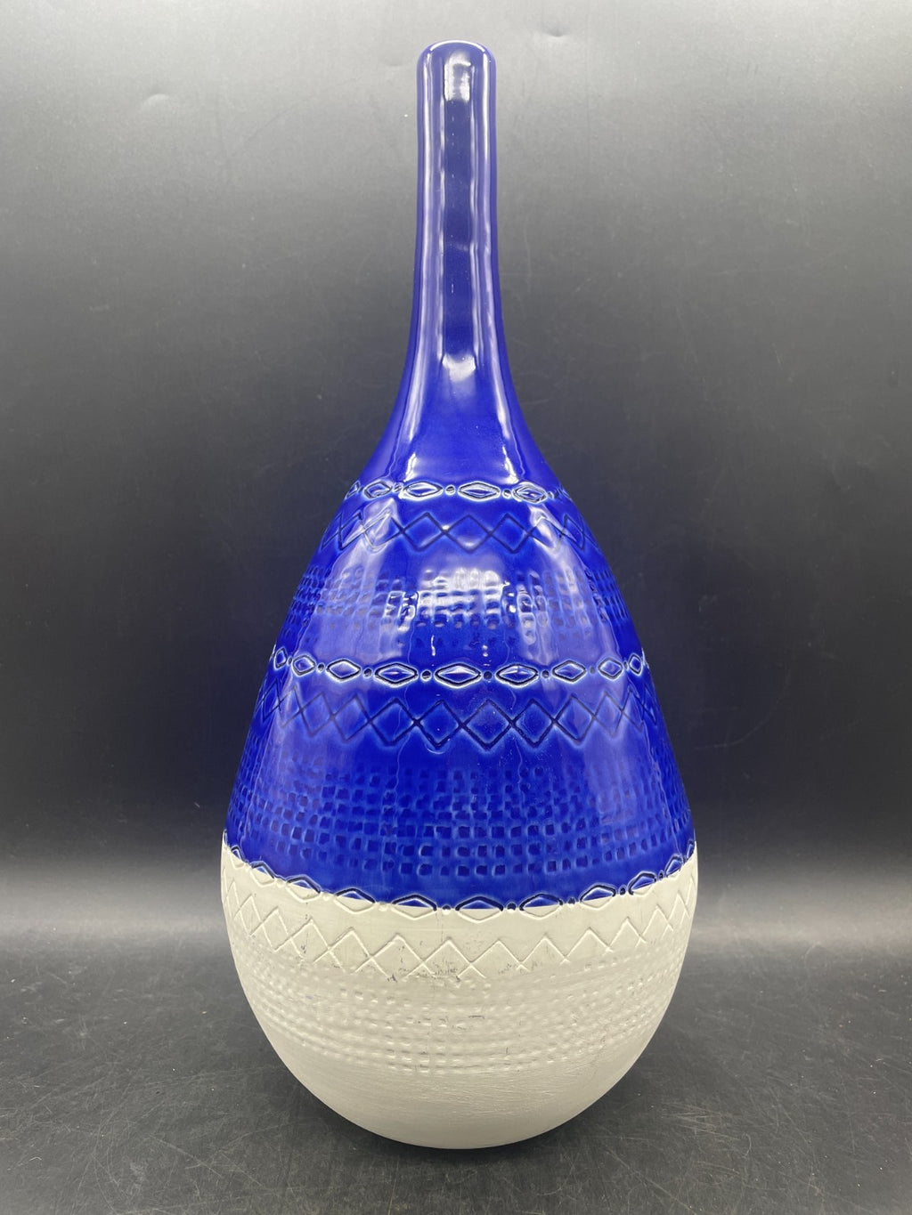 Mid-Century Modern Bitossi Style Ceramiche Tadinate Vase Italy 15"