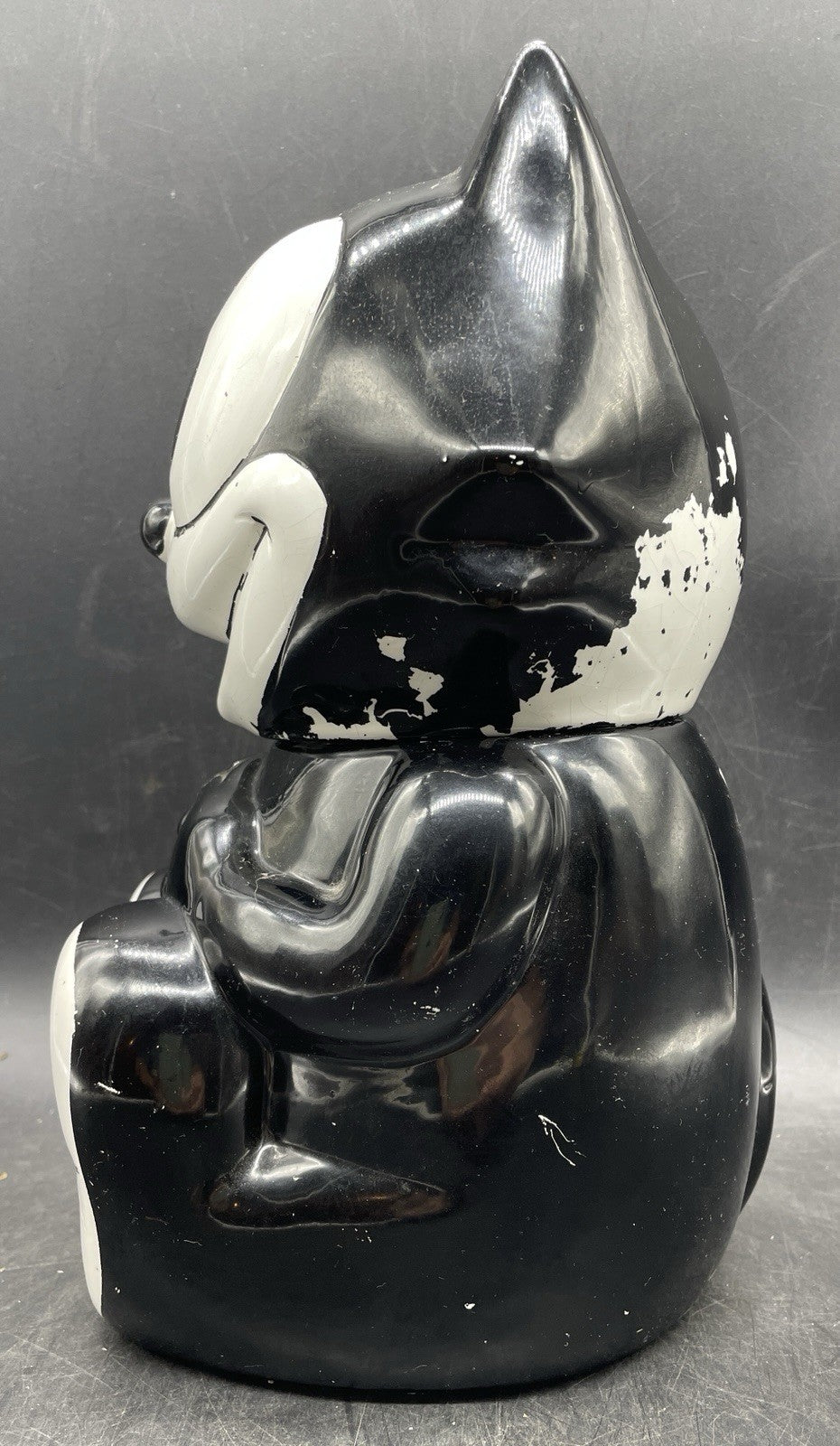 Vintage 1990s Felix the Cat Cookie Jar by Benjamin & Medwin - Rare Ceramic Collectible 11.5"