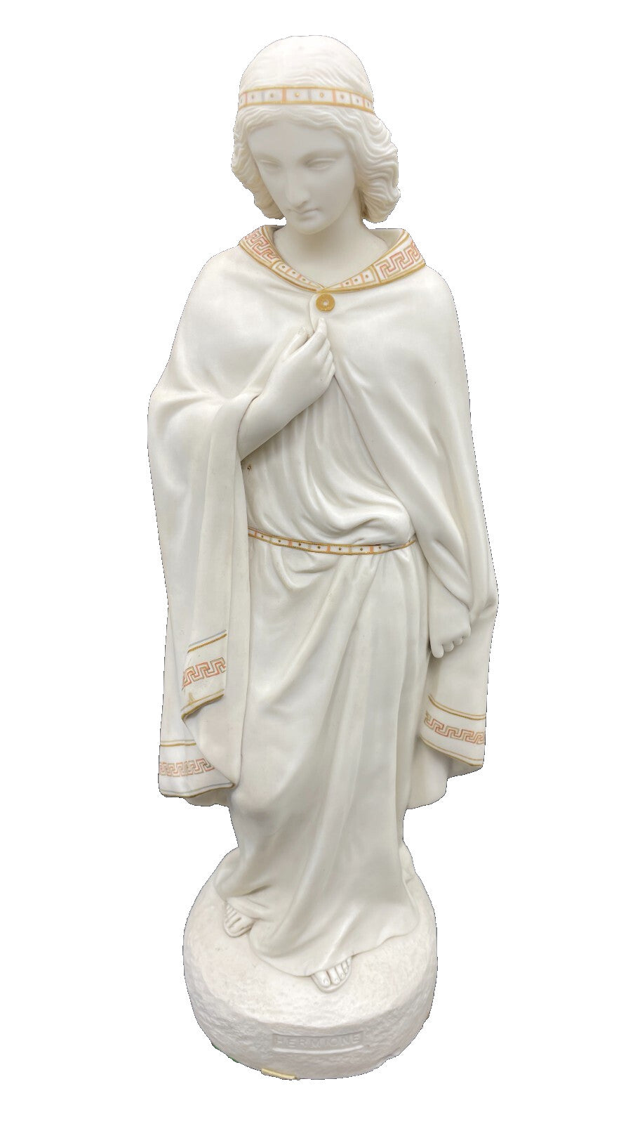 Antique 1860 Copeland Parian Hermione Statue - Large 17" Victorian Sculpture