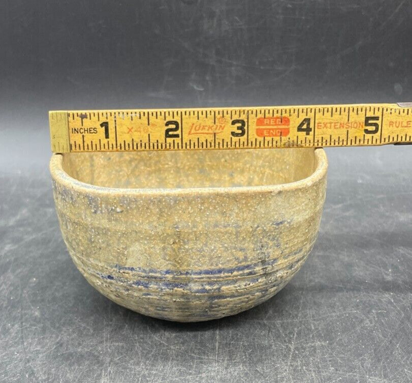 Vintage Artist Signed Art Pottery Bowl Vessel Hand Thrown Neutral Palate