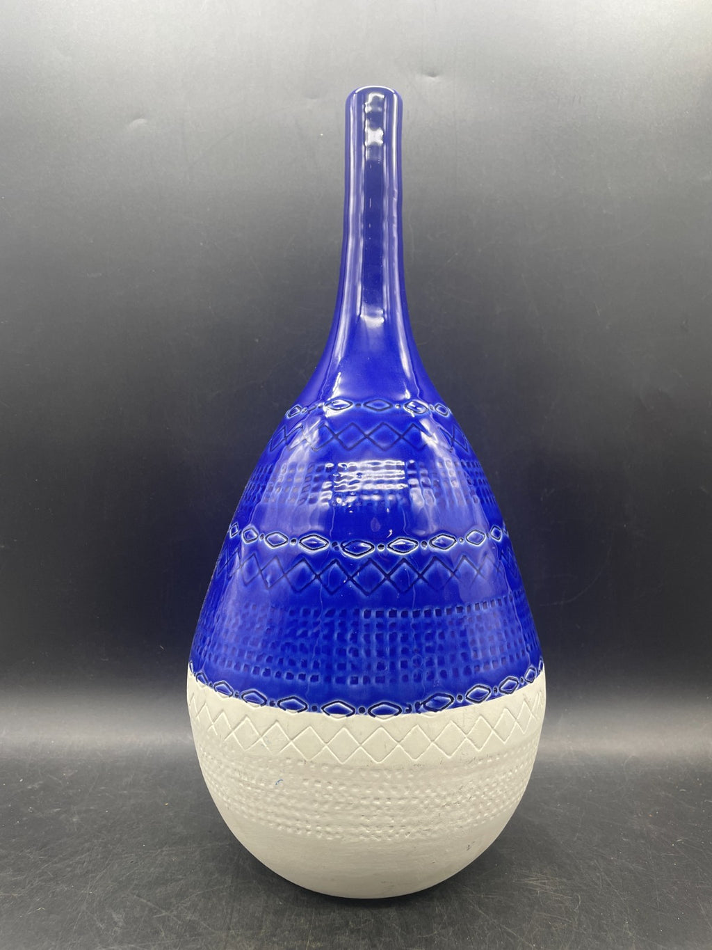 Mid-Century Modern Bitossi Style Ceramiche Tadinate Vase Italy 15"