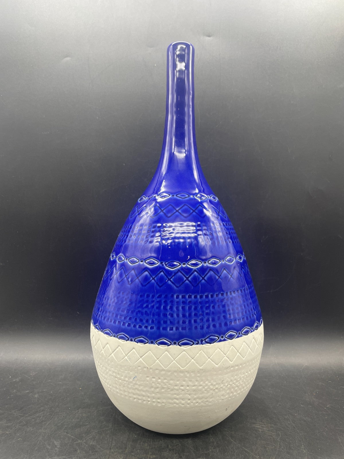 Mid-Century Modern Bitossi Style Ceramiche Tadinate Vase Italy 15"
