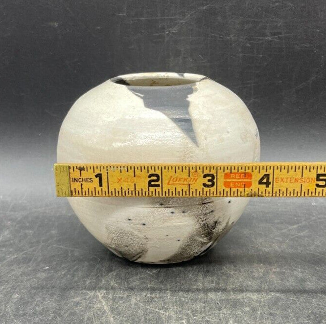Signed Studio Art Pottery Vase - Bohemian Earth Tones Handmade Vessel