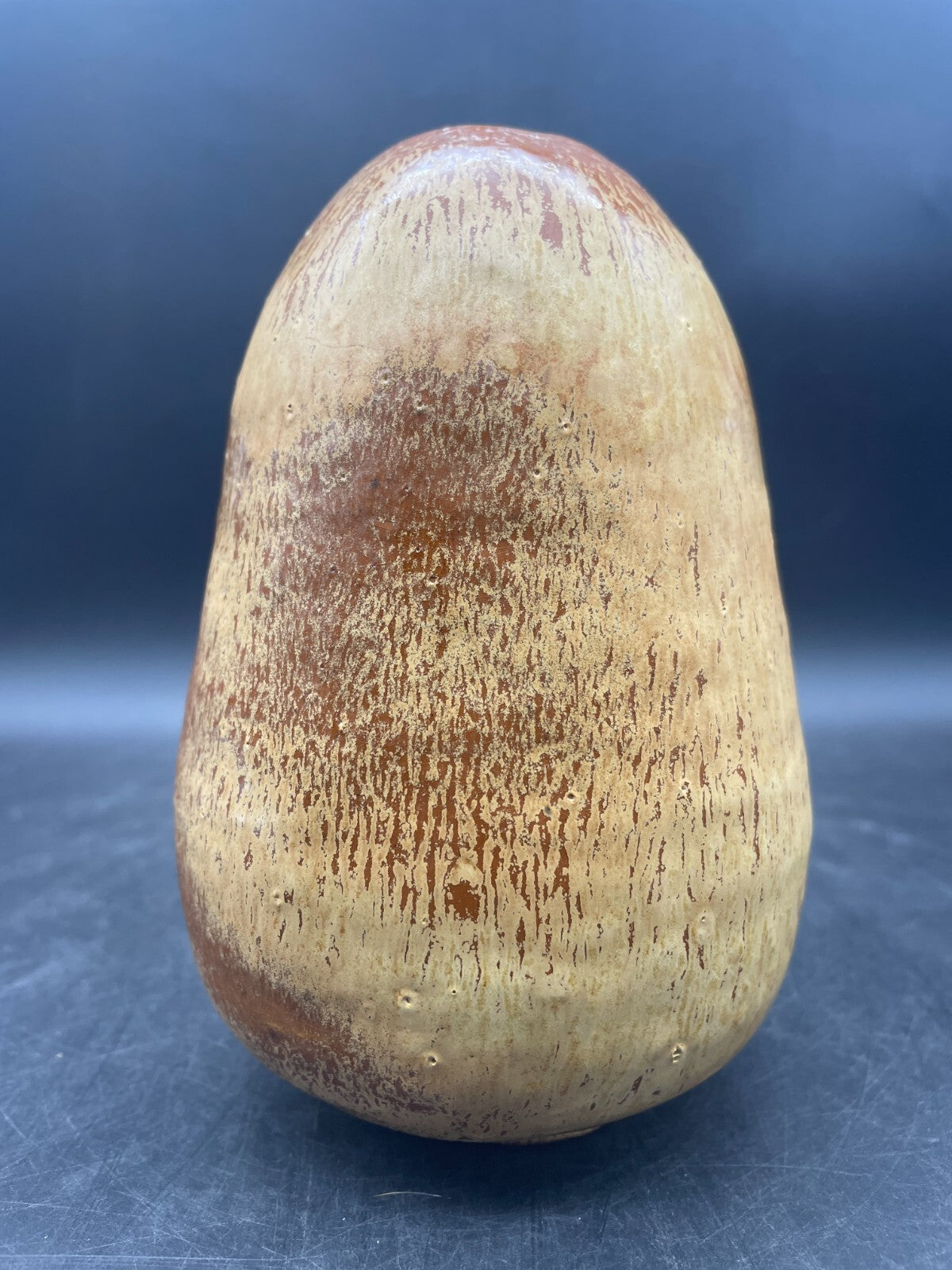 Artist Signed Studio Pottery Vase Vessel Hand thrown Earth Tones 6"