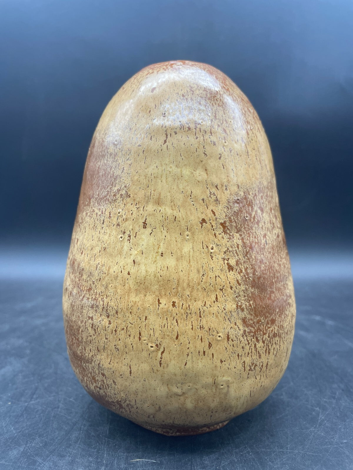 Artist Signed Studio Pottery Vase Vessel Hand thrown Earth Tones 6"