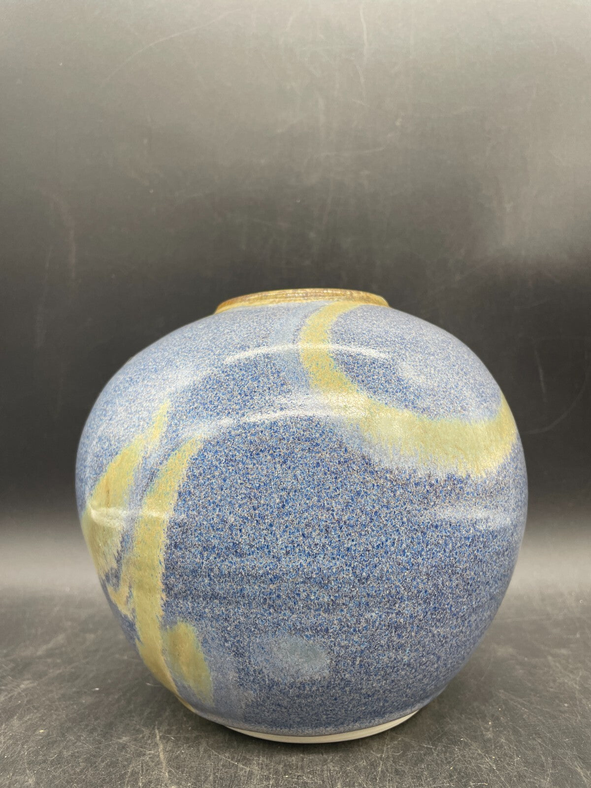 Artist Signed Hand Thrown Studio Pottery Vase - Vintage Clay Art