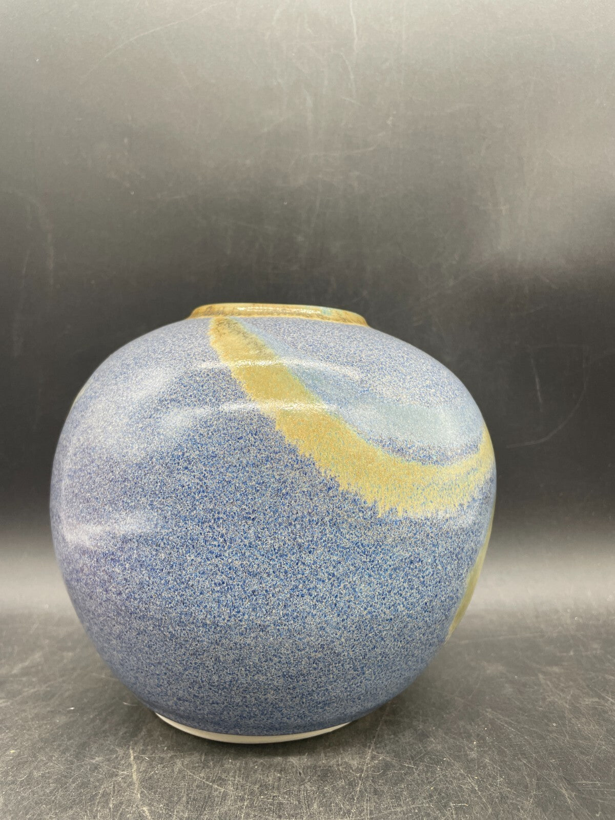 Artist Signed Hand Thrown Studio Pottery Vase - Vintage Clay Art