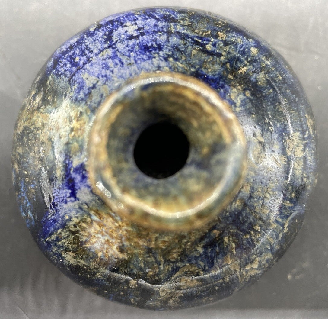 Miniature Art Pottery Vase | Mixed Glaze & Earthy Tones