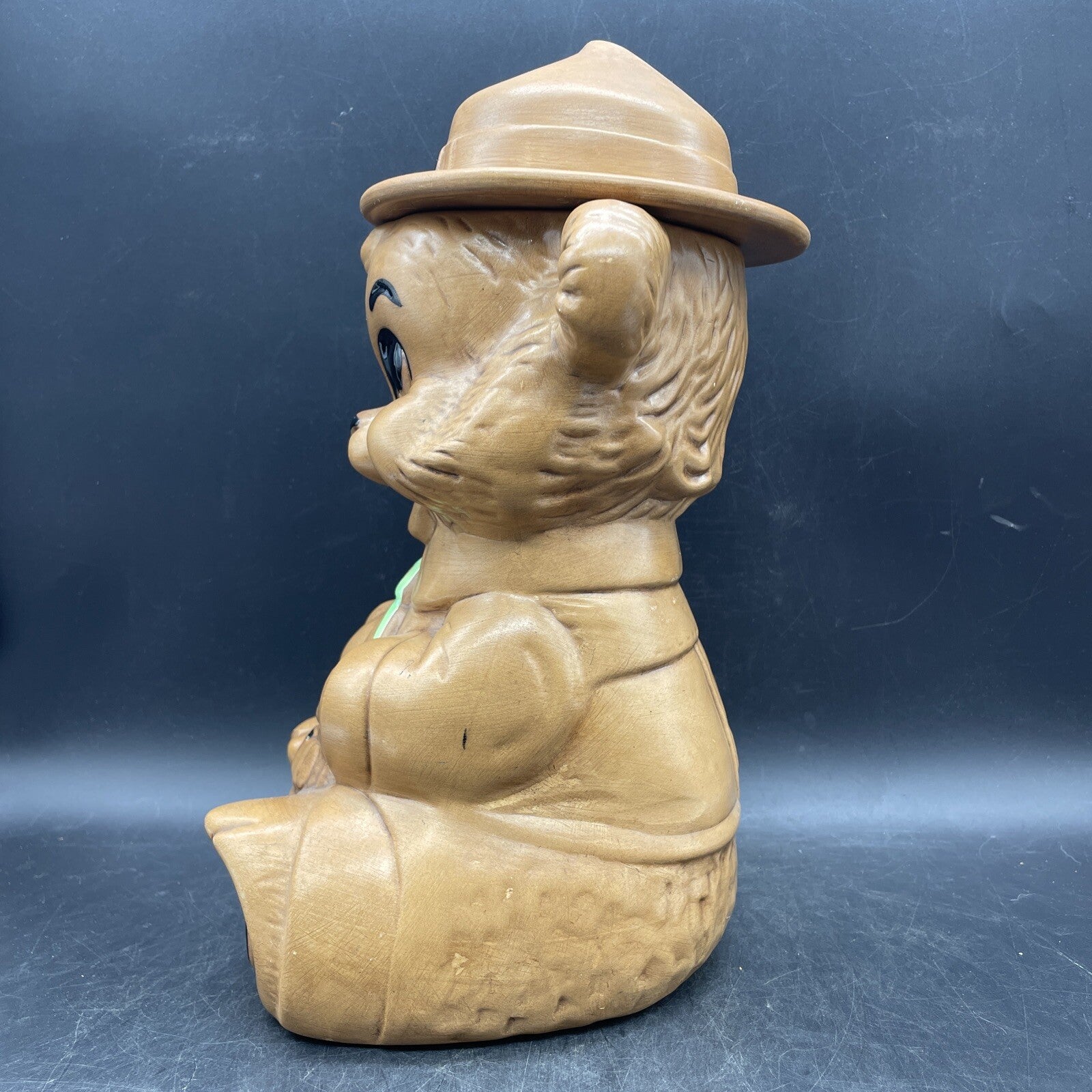 Vintage 1960s Twin Winton Smokey the Bear Cookie Jar - Ceramic Ranger
