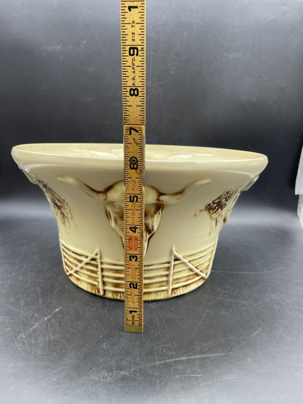 Vintage 1960 McCoy El Rancho Sombrero Serve All Chip & Dip Bowl - USA
