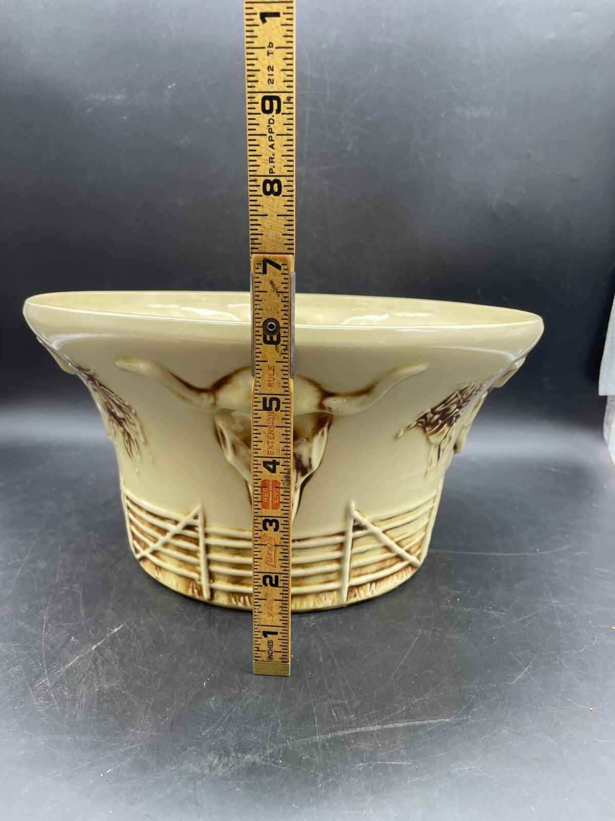Vintage 1960 McCoy El Rancho Sombrero Serve All Chip & Dip Bowl - USA
